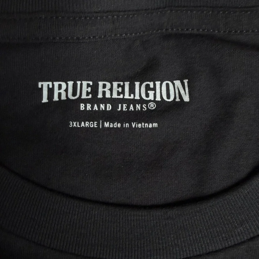 True Religion SS Arch Logo Graphic Tee Black Mens 3XL